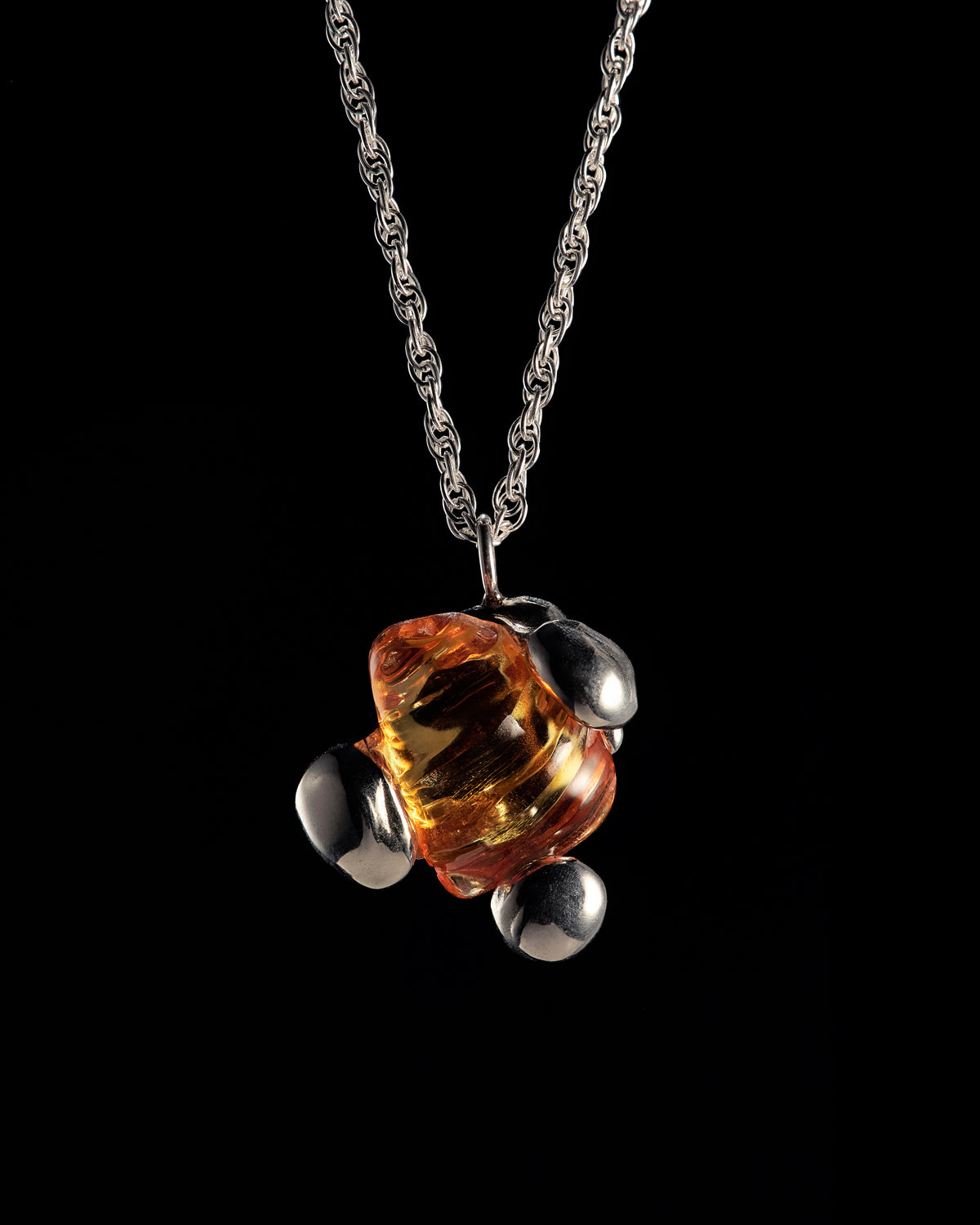 Orange Erosion Necklace