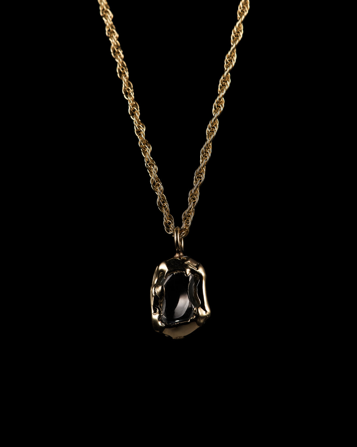 Green & Gold Erosion Necklace
