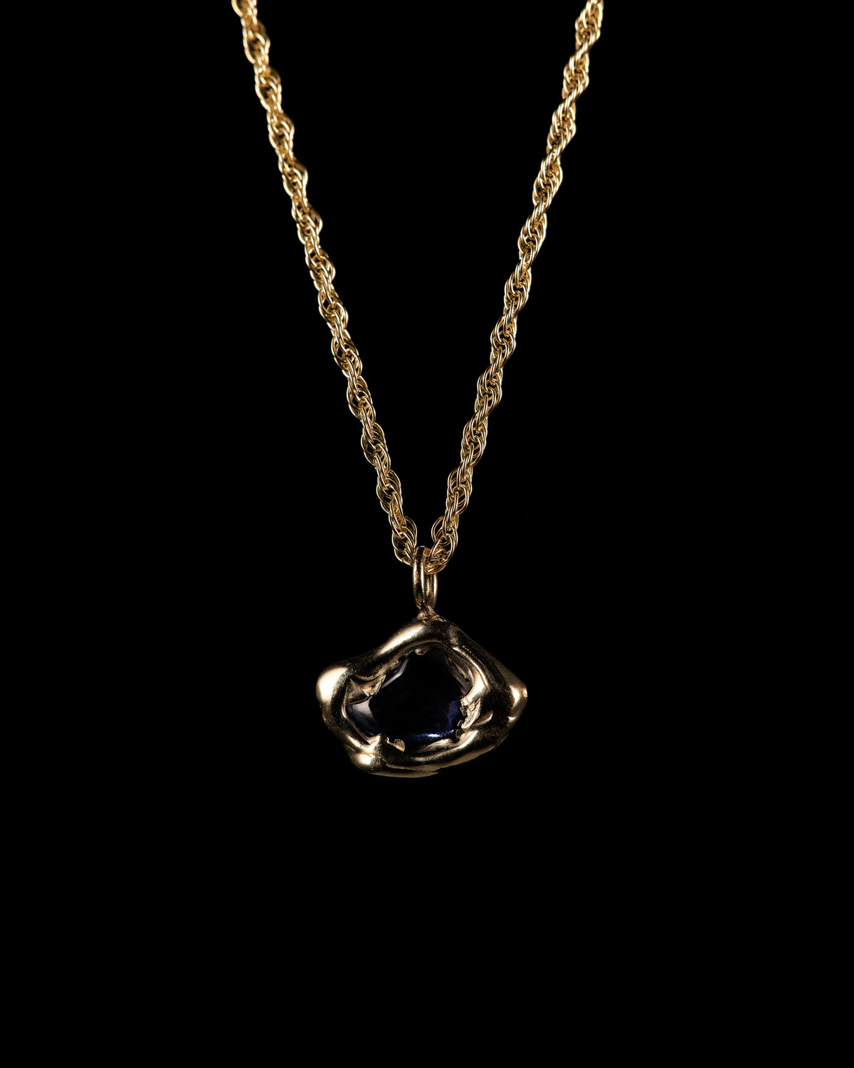 Purple & Gold Erosion Necklace