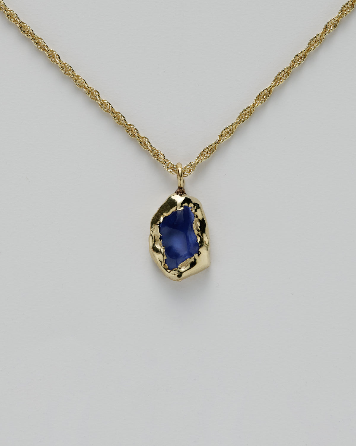 Blue & Gold Erosion Necklace