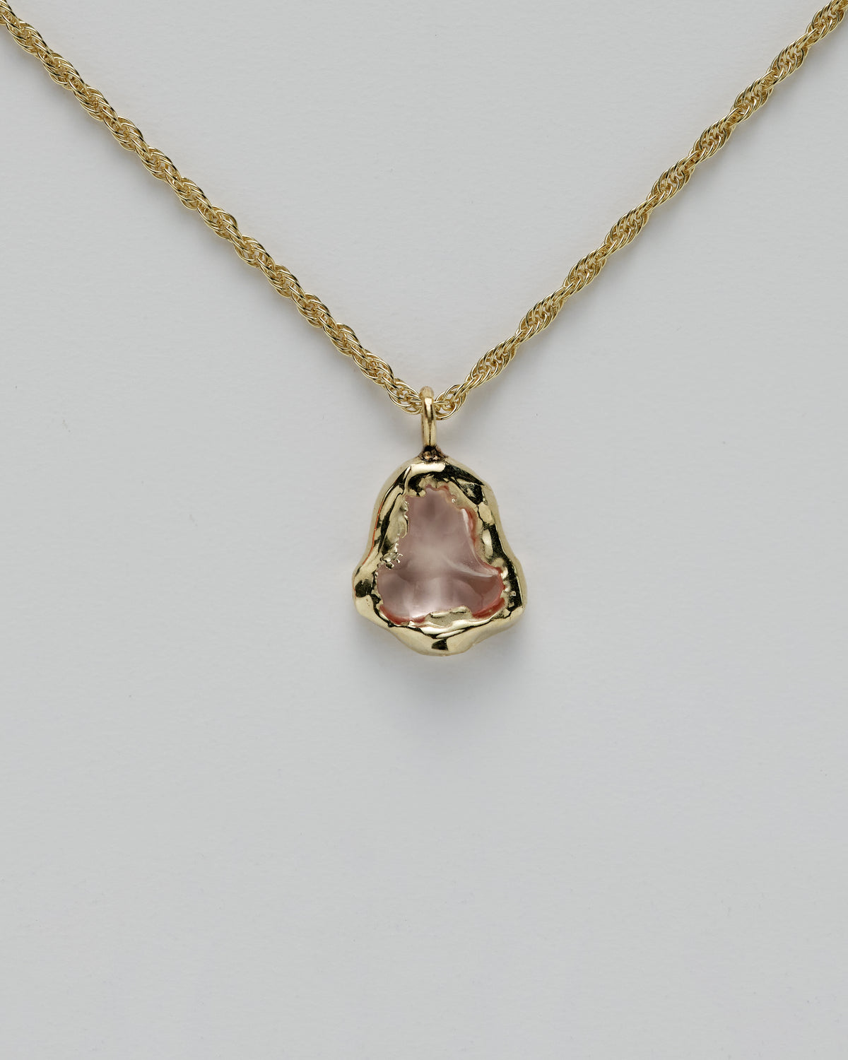 Peach & Gold Erosion Necklace
