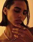 Black and White Freshwater Pearl Necklace