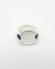 Blue Sapphire Eclipse Signet