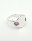 Pink Sapphire Eclipse Signet