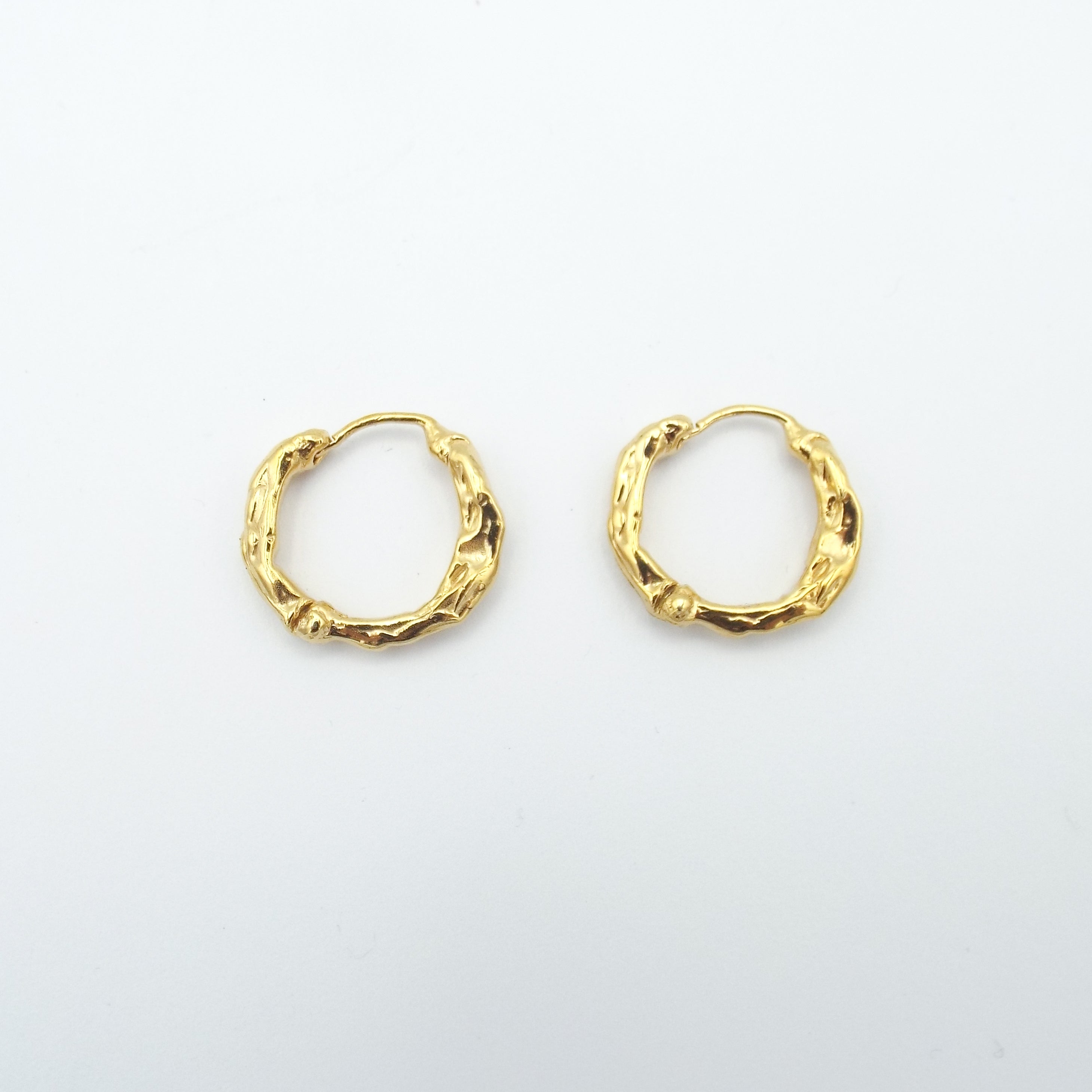 Gold Vermeil Lava Hoop