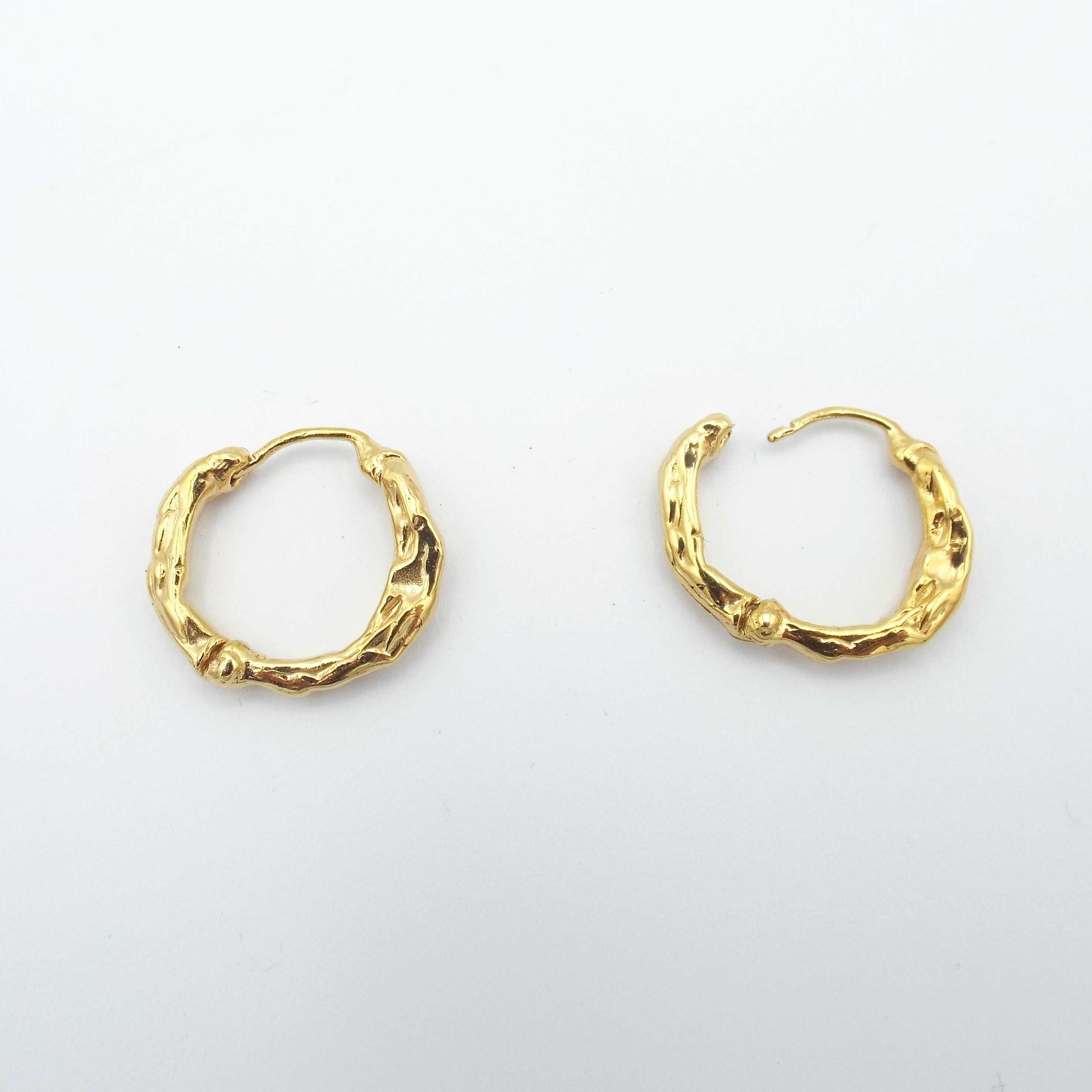 Gold Vermeil Lava Hoop