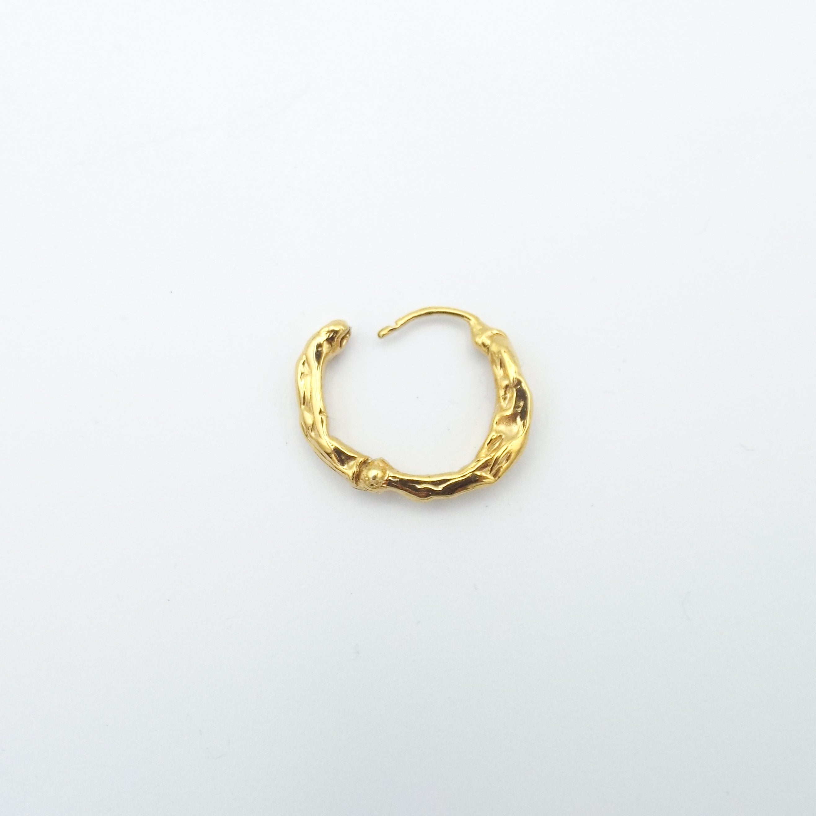 Gold Vermeil Lava Hoop