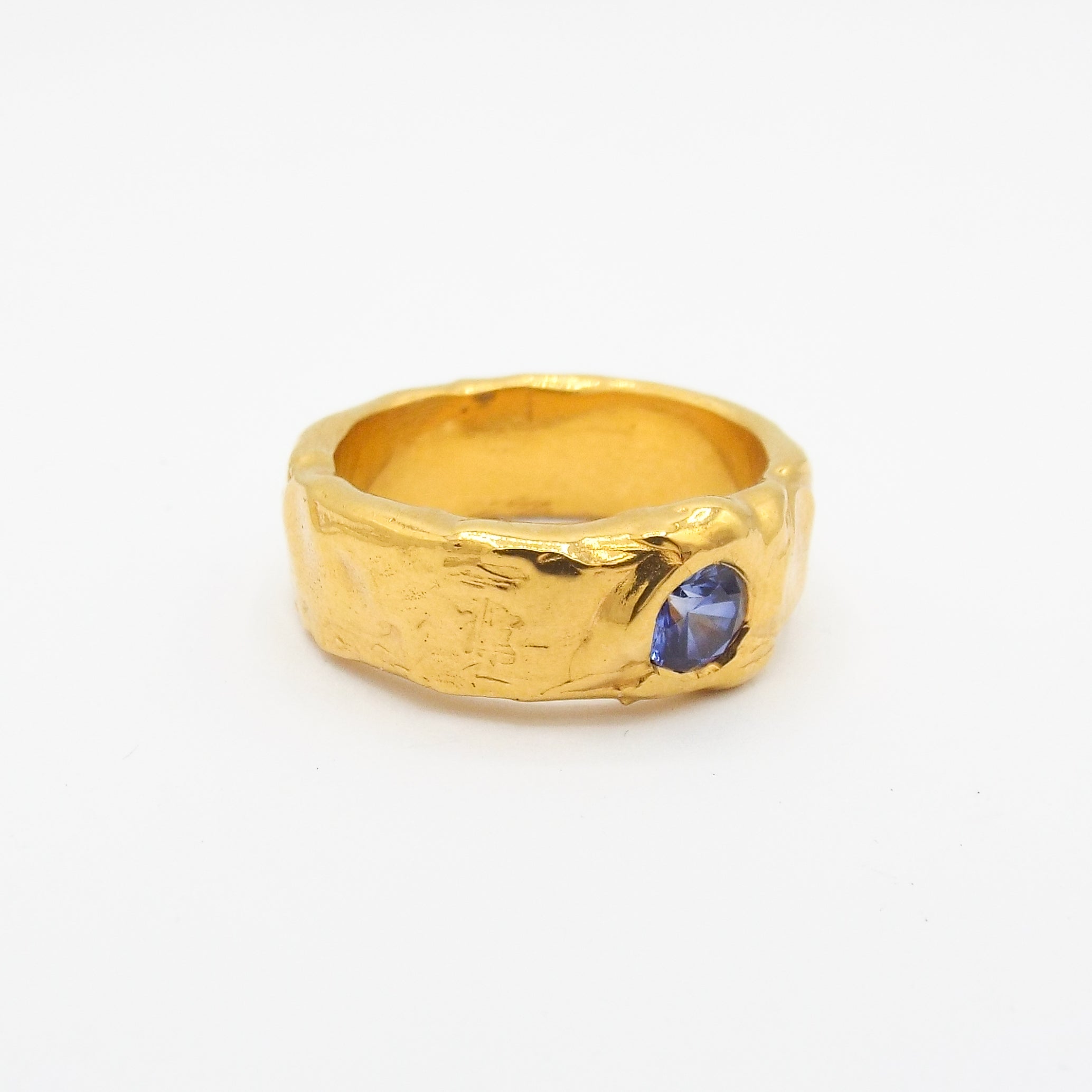 The Blue Sapphire Lava (Gold Vermeil)
