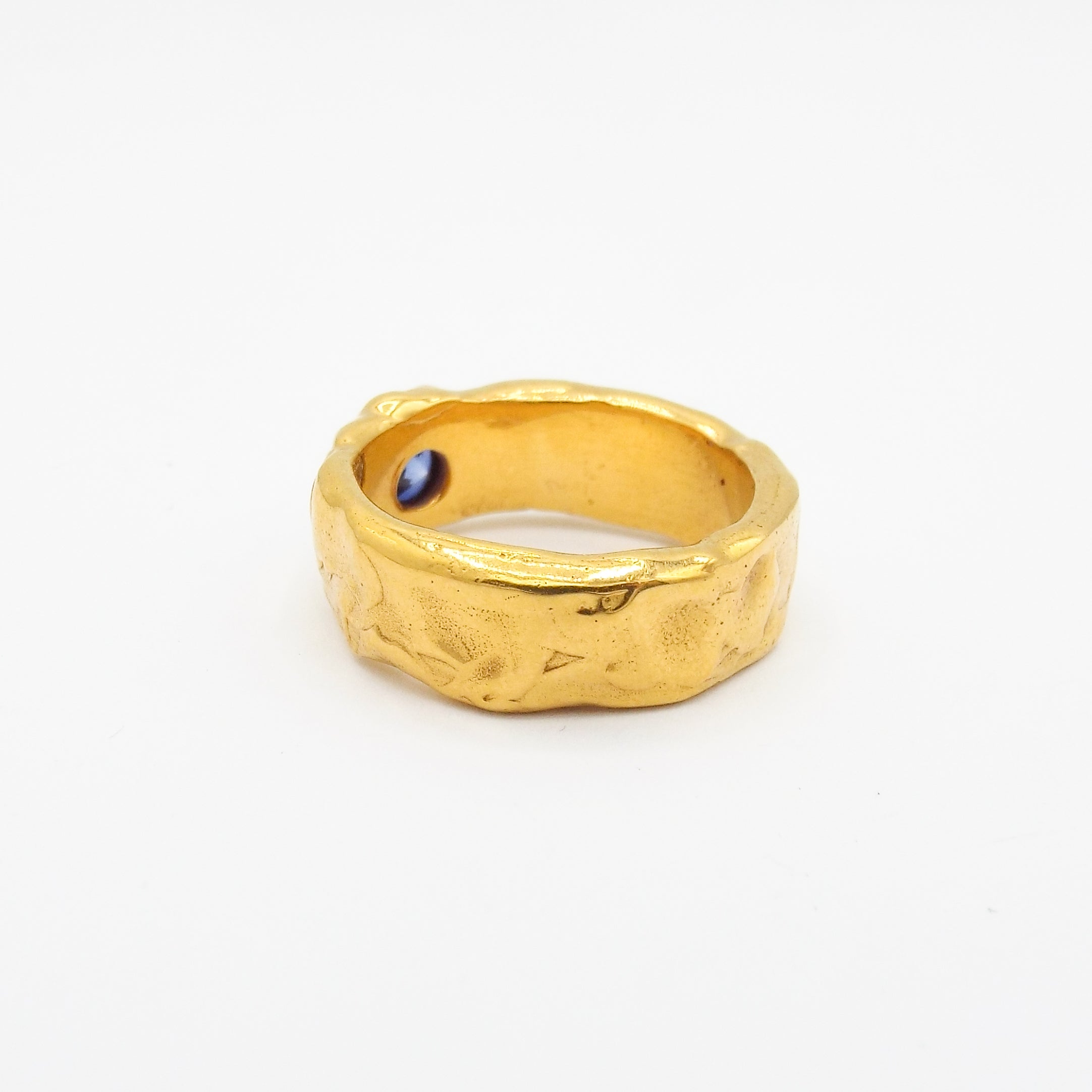 The Blue Sapphire Lava (Gold Vermeil)