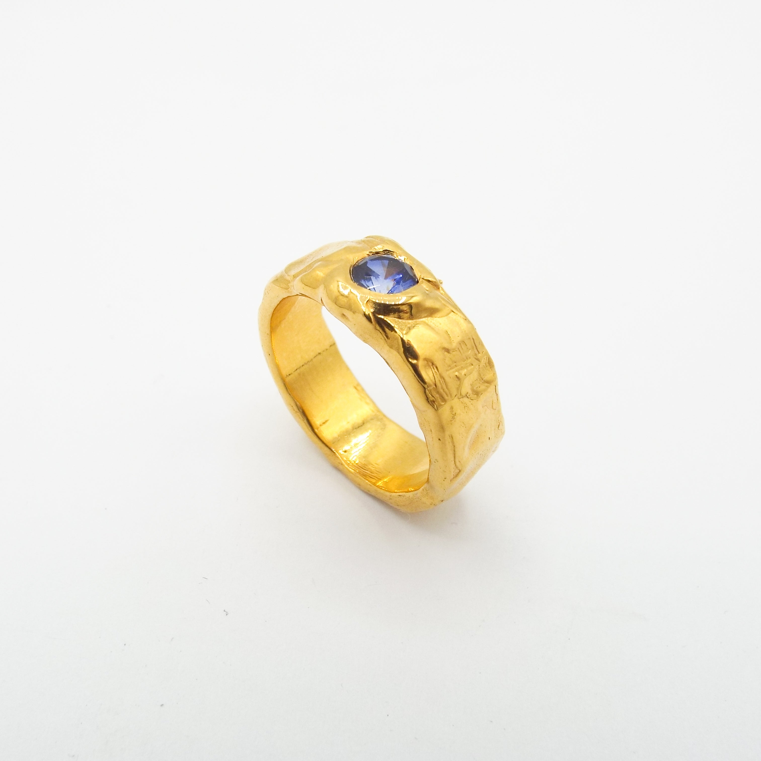 The Blue Sapphire Lava (Gold Vermeil)