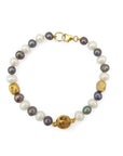 Black and White Freshwater Pearl Bracelet
