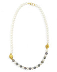 Black and White Freshwater Pearl Necklace