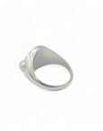 Green Sapphire & Freshwater Pearl Signet Ring