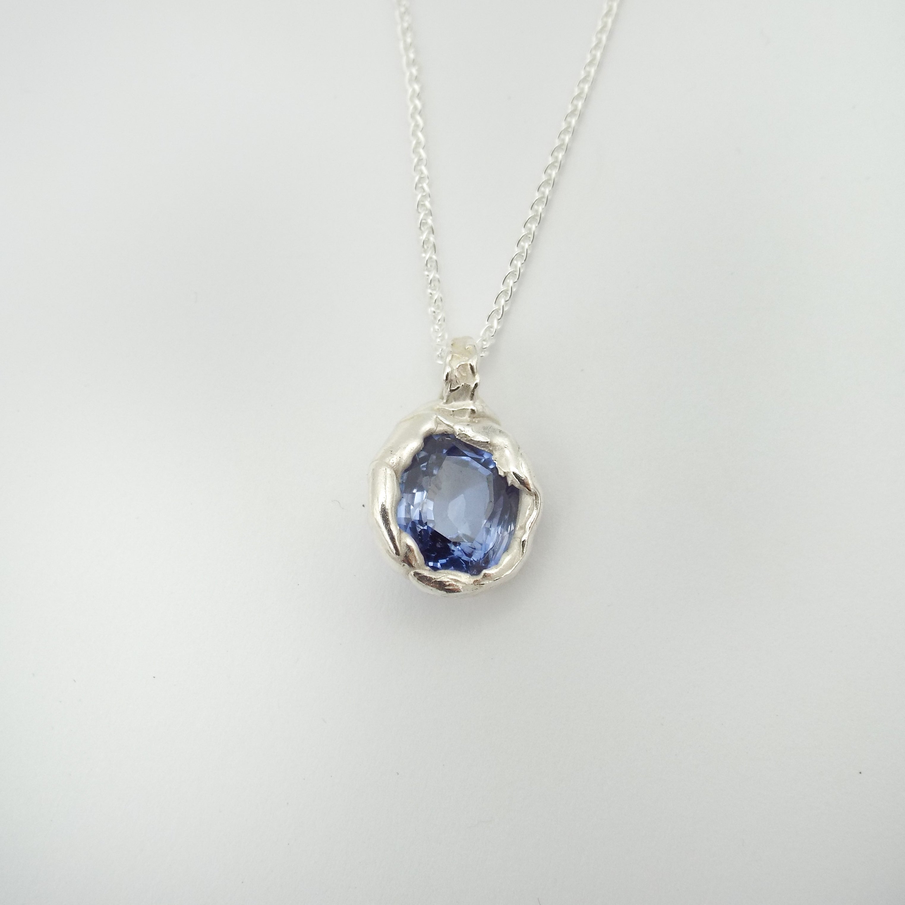 Cornflower Blue Sapphire Pendant