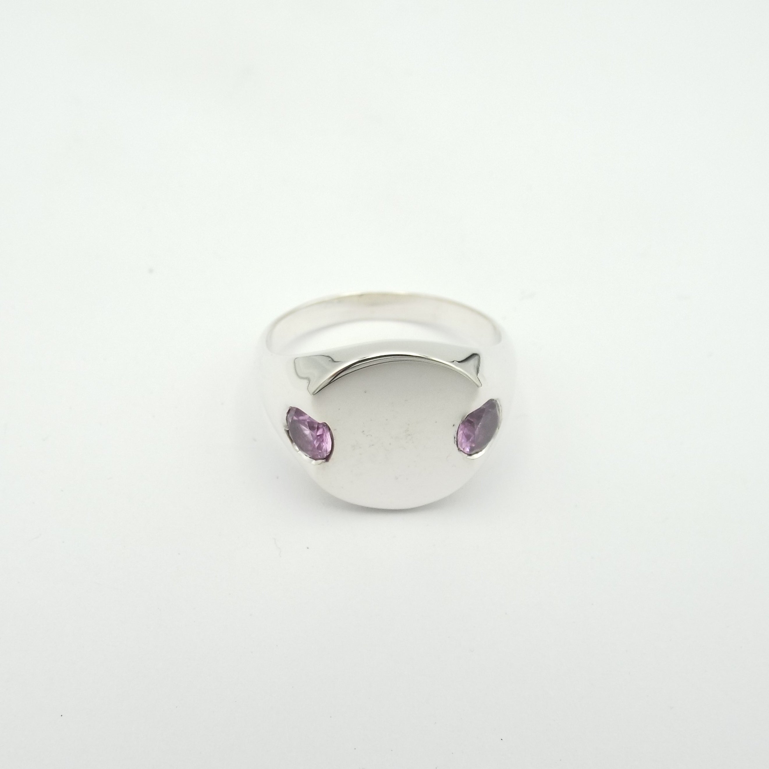 Pink Sapphire Eclipse Signet