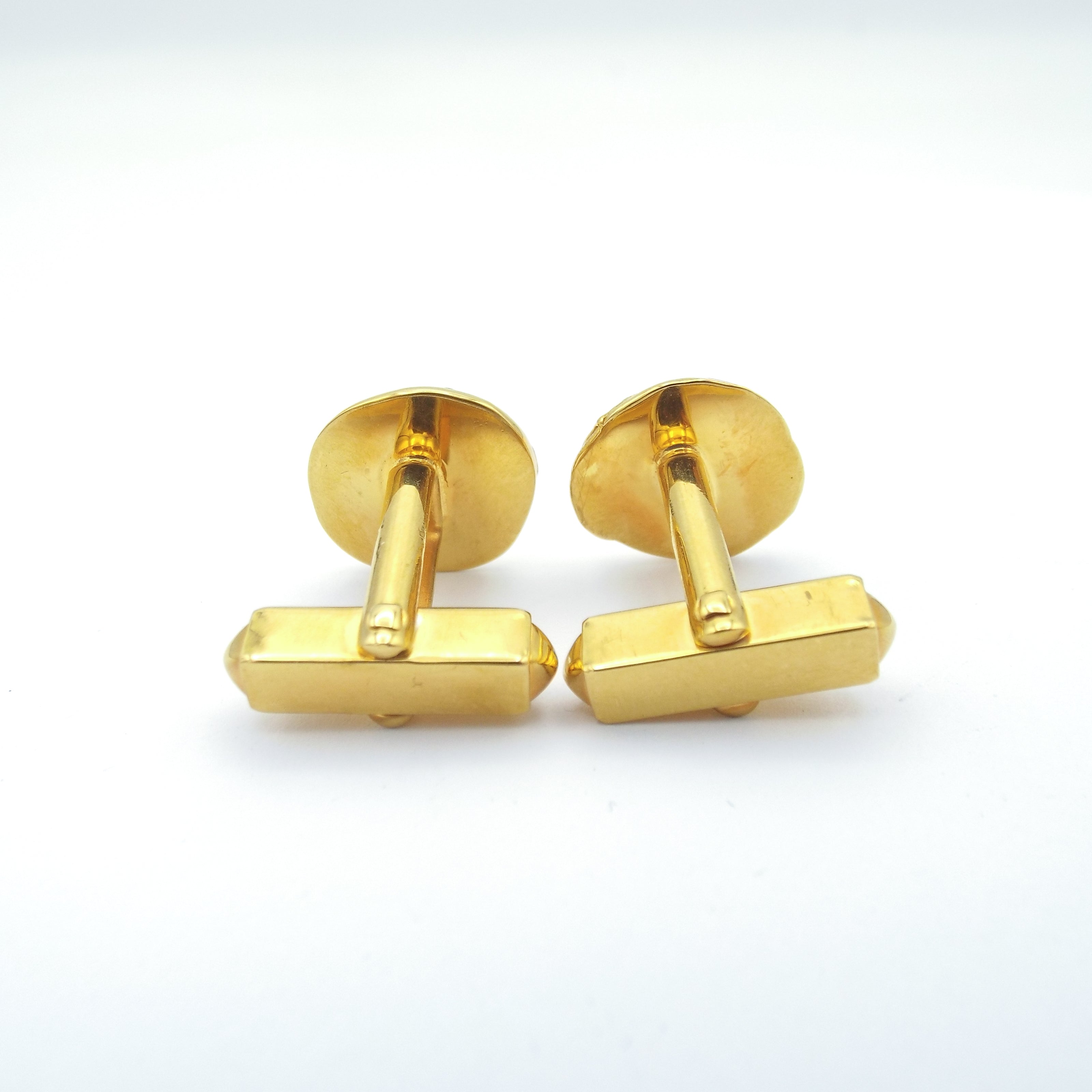 Gold Vermeil Lava Cufflinks